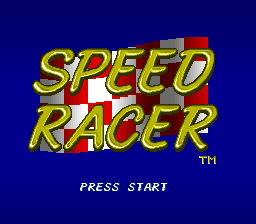 Speed Racer in My Most Dangerous Adventures Title Screen